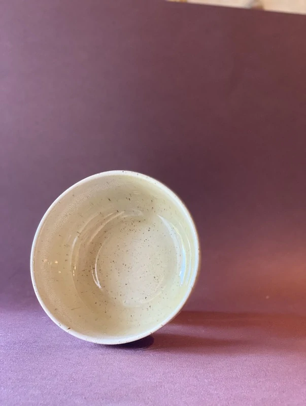 Keramická miska, rýhovaná, Cream Coffee
